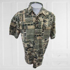Blueprint vintage 90s Hawaiian shirt primitive L